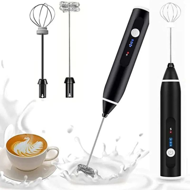 Rechargeable Electric Coffee Frother & Egg Beater | High-Speed Handheld Mixer with USB Charging Smart Coffee Beater