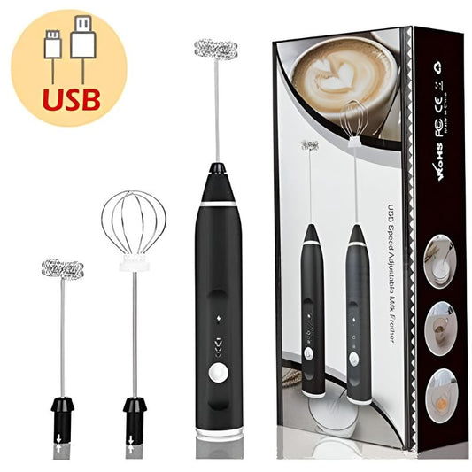 Rechargeable Electric Coffee Frother & Egg Beater | High-Speed Handheld Mixer with USB Charging Smart Coffee Beater